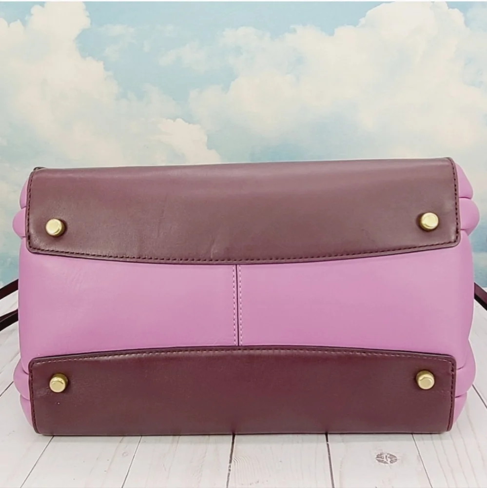 Coach 1941 Harmony Two-Tone Oxblood & Plum Leather Hobo